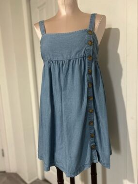 Urban Outfitters Light Blue mini sundress with buttons design size S